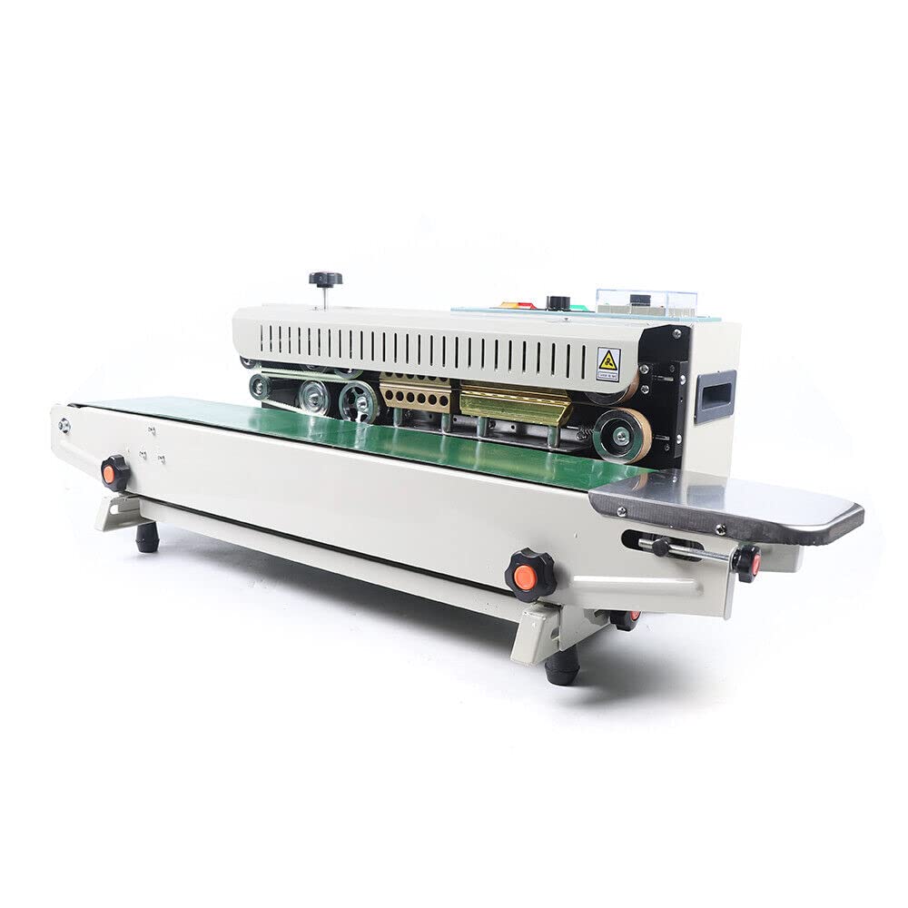 Automatische Versiegelungsmaschine, Heißsigelmaschine Lebensmittel Sealer Siegelmaschine für Plastiktüten Aluminiumfolie Verbundbeutel