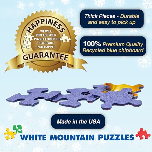 Rompecabezas de 1000 piezas White Mountain: Refugio invernal con libros, piezas grandes, regalo para adultos y familia, 24" x 30" miniatura 6