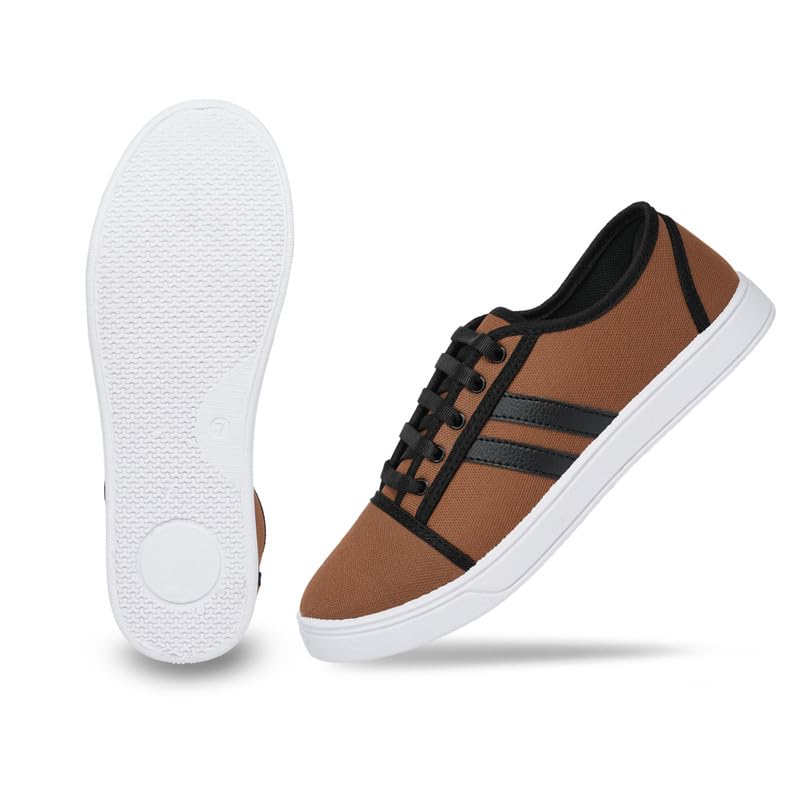 Image of Classic Black Sneakers for Men - Stylish & Comfortable Casual Shoes