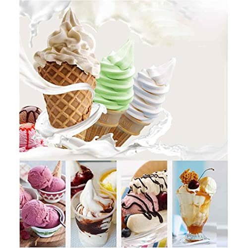 HHORB Automatische Haushalts-Eismaschine, 1,5 Quart Kapazität, DIY-Eismaschine, schnell, leicht zu reinigen, glatt, für… – Bild 6