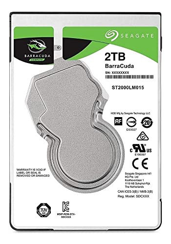 (Old Model) Seagate 2TB Laptop HDD SATA 6Gb/s 128MB Cache 2.5-Inch Internal Hard Drive (ST2000LM015)