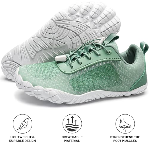 Hike Cloud-Like Barefoot Shoes Women Men Footwear,Minimalist Trail Running Shoe for women,Wide Toe Box Zero Drop Slight Arch-Support Breathable Walking Shoes,Non-Slip Flexible Gym Workout Shoes2
