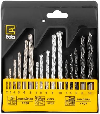 EDA Brocas Em Jogo Com 16 Peças Eda