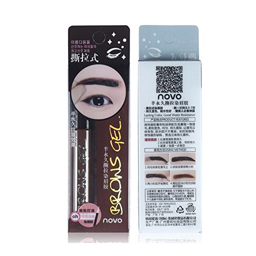 MMRM Dyeing Natura Lasting Nondiscoloring Eyebrow Brow Gel Shadow Dye Tint Cream 6g Women Peel Off Water Resistance Tattoo 01#