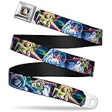 Buckle-Down Seatbelt Belt - Buzz Lightyear Action Poses Stacked - 1.0' Wide - 20-36 Inches in Length
