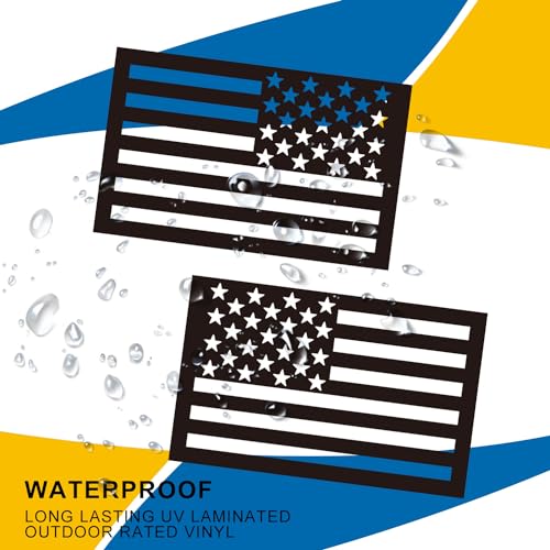 Image of American Flag Car Magnet - Decal Sticker for Vehicles, Laptops, Windows | Patriotic USA Flag Vinyl Sticker | Waterproof & Durable
