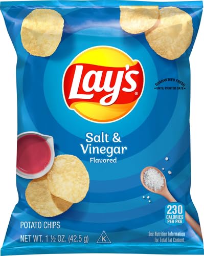 Miniatura 3 de Lay's Papas fritas, sal y vinagre, bolsas grandes de 1.5 onzas (paquete de 64)