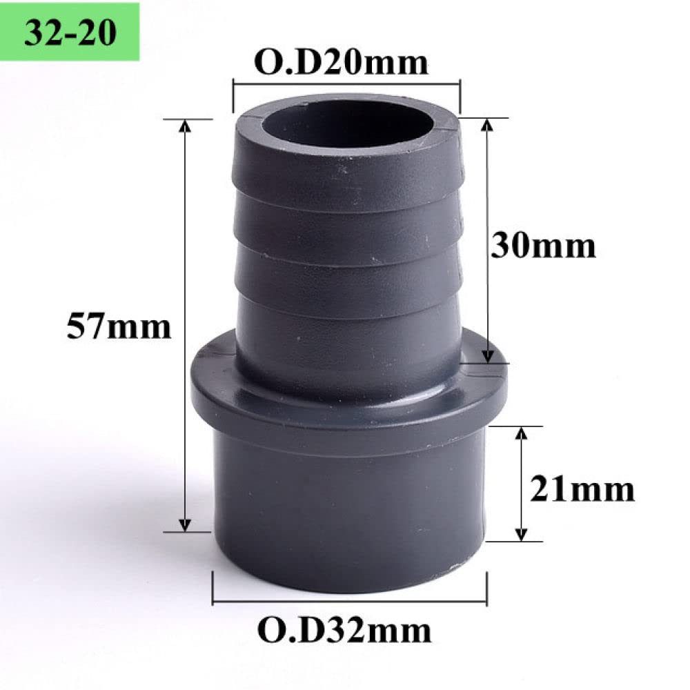 VVW&LIU 5~20Pc O.D20/25-8/10/12/14/16/19/20/25mm PVC Tubo Pagoda Connettore Adattatore Giardino Irrigazione Tubo dell'Acqua Tubo Morbido Giunti Raccordo, O.D32,20mm, 20pz