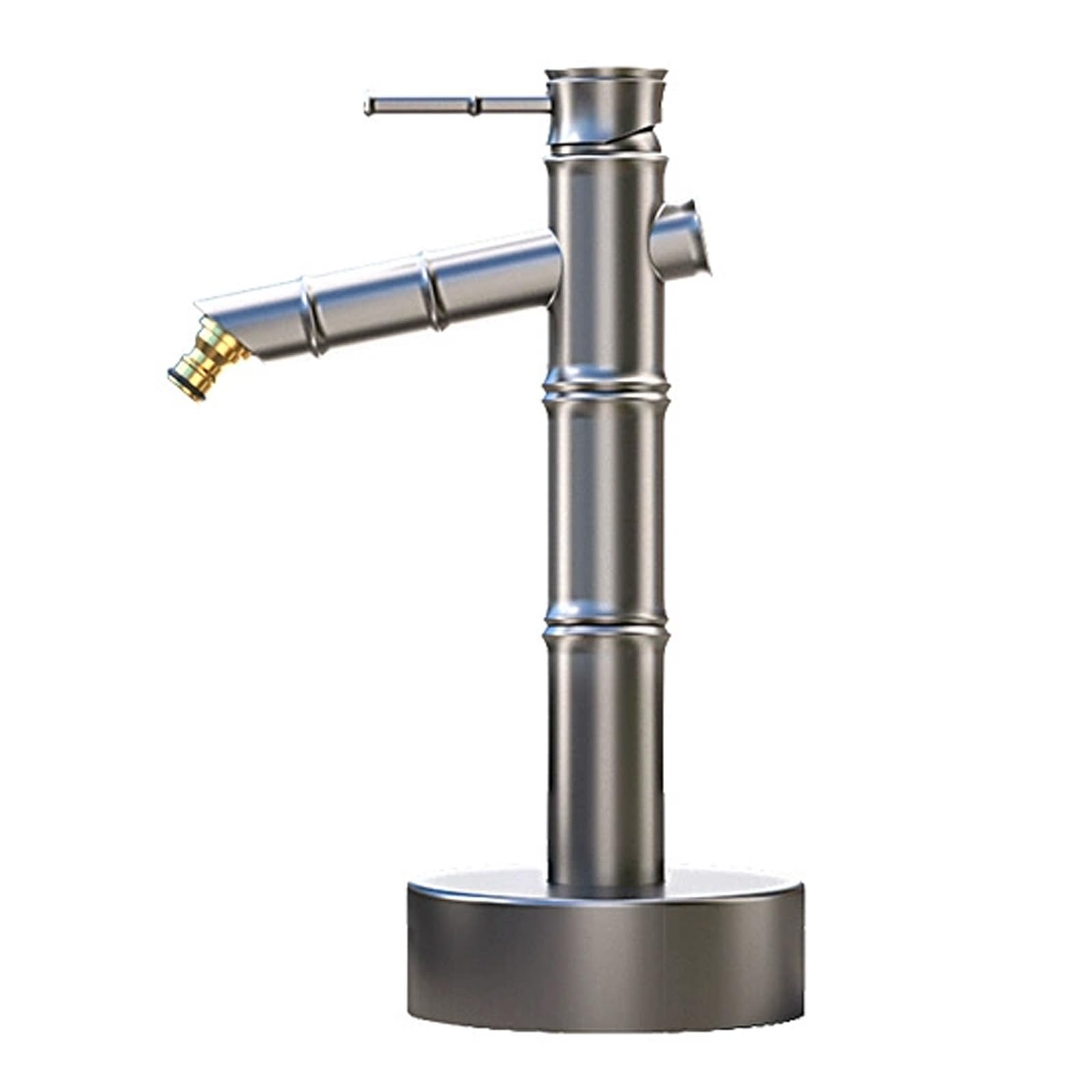WOTZOV Faucet Water Column,Adjustable Height Copper Hose Stand With Spigot - 28In Freeze-Proof Outdoor Faucet For Garden Irrigation, Durable Gold Finish, Perfect For Lawn Watering An，Silver 34cm/13in