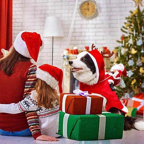 DECDEAL Fantasias de cachorro de Natal para animais de estimação Roupas para animais de estimação de
