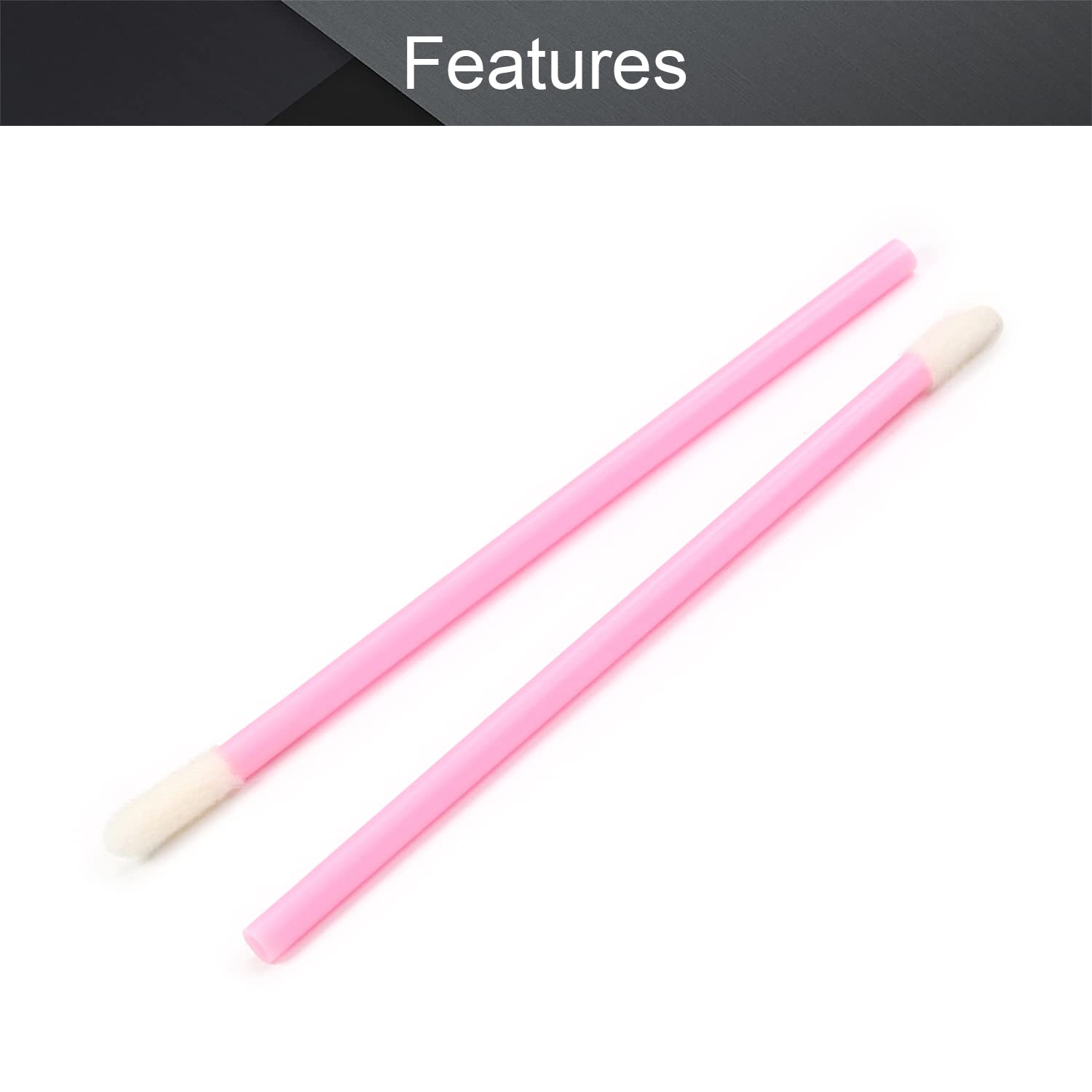 Utoolmart Einweg-Lippenpinsel, 50 Stück Pink – Weich, Hygienisch Für Lippenstift & Make-up