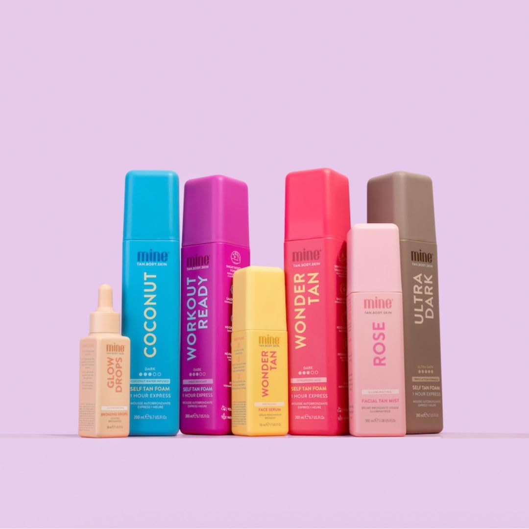 MineTan Self Tan Bundle Kits | Full Body Bronze Gift Set, Get Sun-Kissed, Streak-Free Results with Applicator Mitt, Ultra Dark Tan Results - Image 9