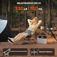 Sportneer Campingstuhl Faltbar Camping Stuhl Tragbarer Campingstühle 150Kg Faltstuhl Ultraleichter Packmaß Kleiner Klappstuhl mit Tragetasche für Picknick, Outdoor, Wandern – Ansicht 4