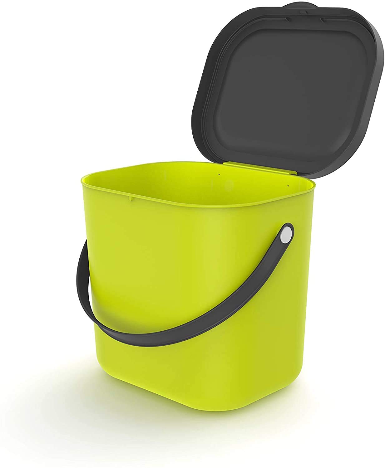 Albula Poubelle Bio 6L Avec Couvercle Et Poignée Pour La Cuisine