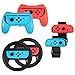 AUTOUTLET Impugnatura per Joy-con Nintendo Switch Fascia da Polso Volante Accessori per Gioco Nintendo Switch Kit Controller Switch per Joy-con 3 in 1