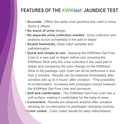 jaundice test for newbornbabyinfant - test the urine in a diaper - no separate urine collection needed