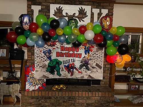 4 Pack Superhero Party Supplies Mylar Foil Balloon Superhero Birthday Party Supplies Party Decoration #TOP5