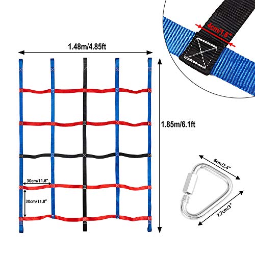 MONT PLEASANT Climbing Net for Kids Outdoor, Climbing Cargo Net, Playground Accessories, Kids Climbing Net Swingset Accessories for Jungle Gyms Playground Obstacle Course Training for Outdoor