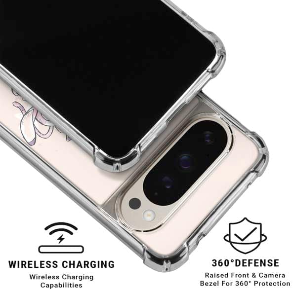Skinit Clear Phone Case Compatible with Google Pixel 9 Pro XL - Officially Licensed Disney Lilo and Stitch Stitch and Angel Design