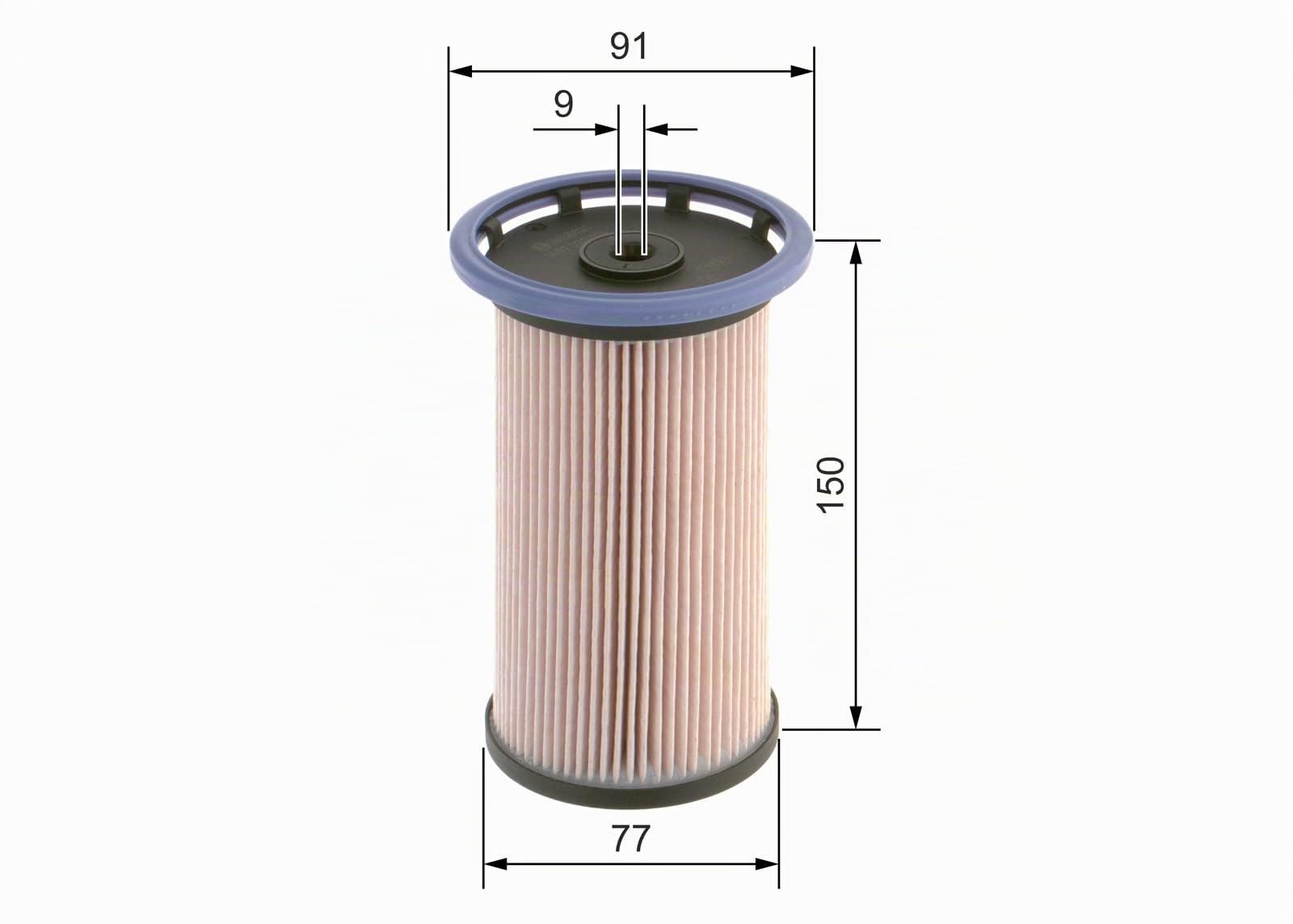Filtro Diesel per Auto Bosch N0014 - Separa le particelle e l'acqua dal carburante, protegge il sistema di iniezione