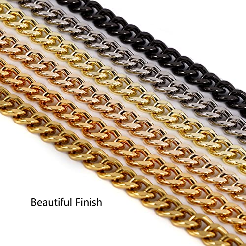 120cm Metal Crossbody Purse Chain Strap Replacement for Bag Handbag (Light Gold), 120Centimeter - Image 4