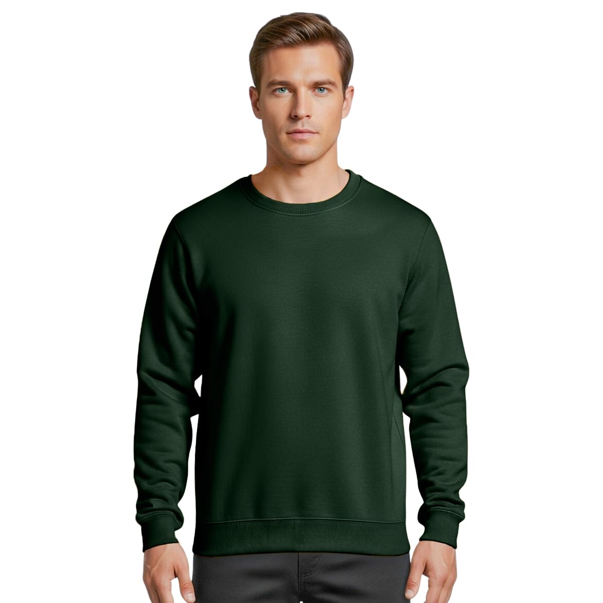 Sweatshirts unisex jumpers, mens sweats basic crew neck set in sleeve sweatshirts S - XXL