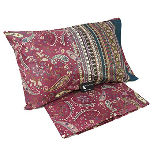 Bassetti Sofficepiuma.it Granfoulard - Juego de funda nórdica para cama de matrimonio, 100% algodón, art. Burano - Varios colores - Fabricado en Italia (R2)