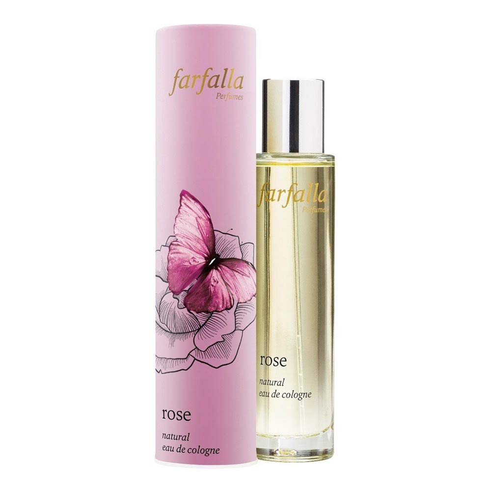 FARFALLA Rose Natural Eau de Cologne 50ml