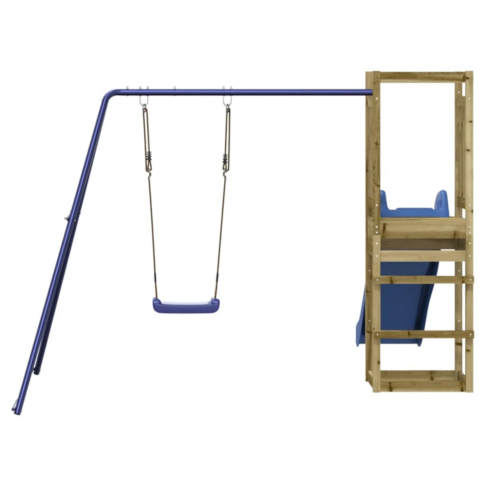 Set da Gioco da Esterno in Legno di Pino Impregnato,Giochi e Giocattoli,Attrezzatura Gioco per Esterni,Set Altalena e Set di gioco-3155956