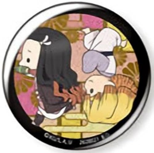 【C賞 竈門禰豆子＆我妻善逸 (缶バッジ) 】鬼滅の刃 あそーと2