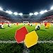 Tustao 10Pcs Red Yellow Referee Card Set Sports Soccer Referee Warning Cards for Football Soccer Coach and Referee Gear Coach and Referee Gear Sports and Outdoor Recreation Accessories