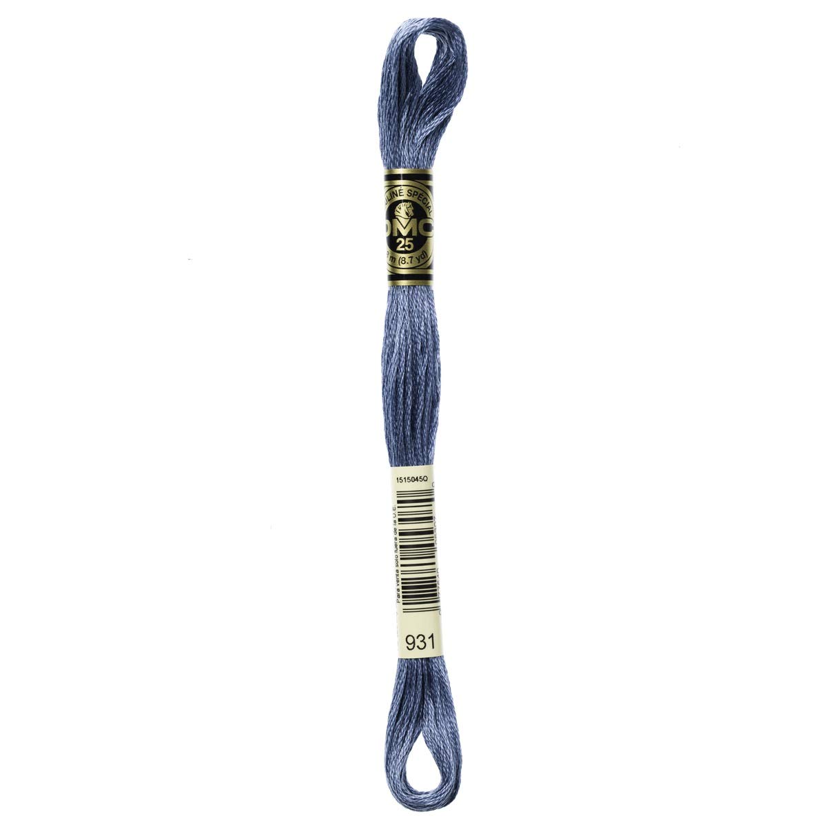 DMC Embroidery Floss Mouline Stranded Cotton Thread for Hand Embroidery and Sewing - Colour No: 931-4 x 8m Skeins