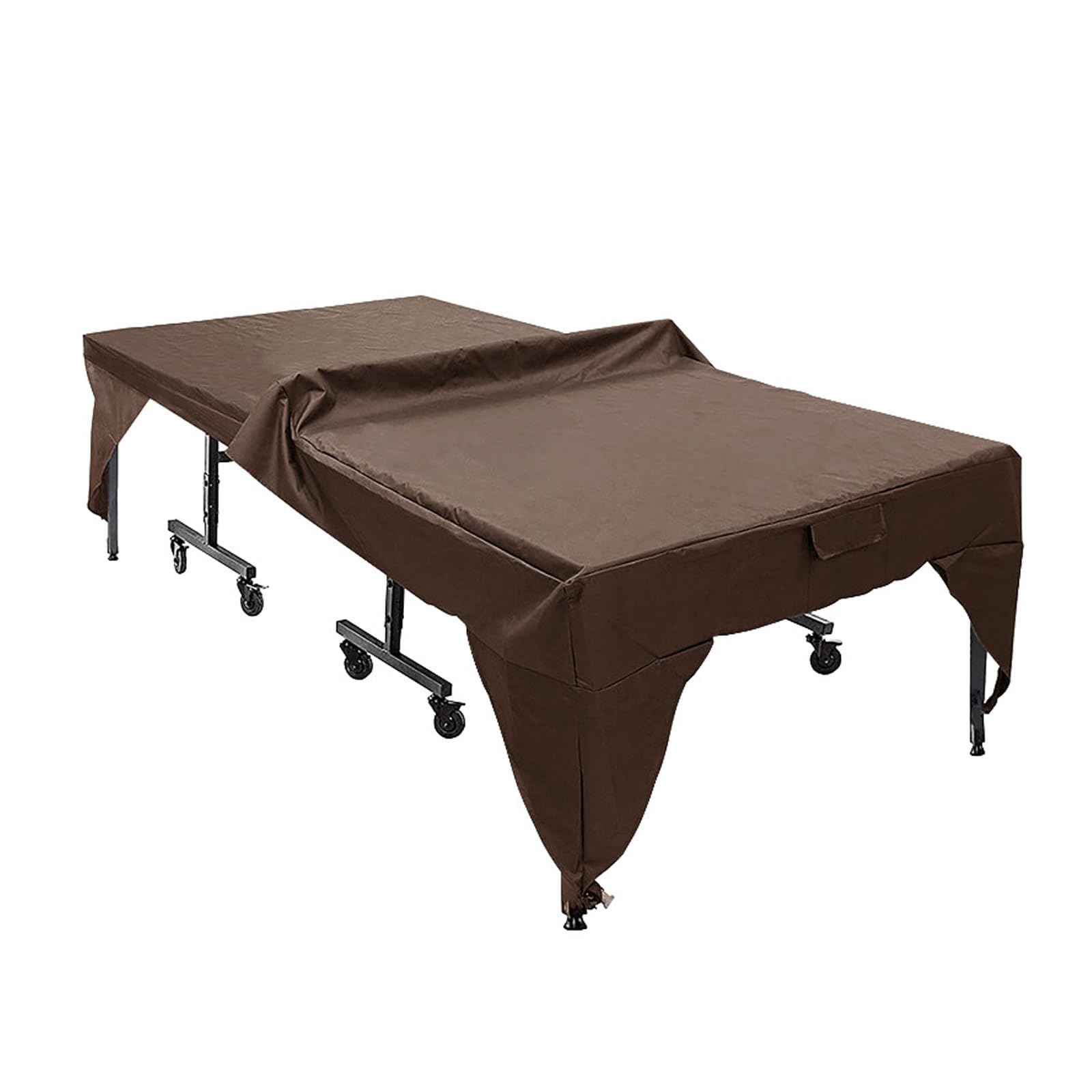 Bache table de ping pong exterieur marron pour abriter vos tournois de jardin