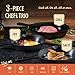 LEGEND COOKWARE Cast Iron Skillet Set of 3 CHEF’S TRIO | Pan Set of 6”, 8” & 10” | Cast Iron Frying Pans for Cooking, Baking & More | Oven & Induction Safe | Lightly Pre-Seasoned Gets Better W/Use