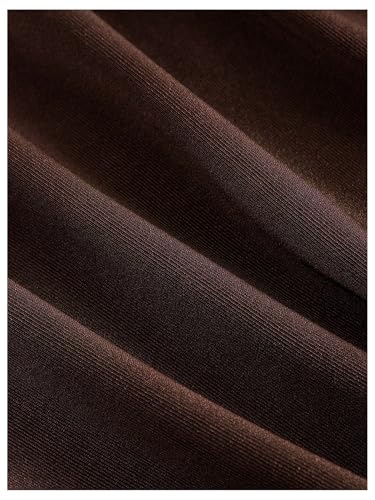 Milumia Women's Ruffle Flowy Long Skirt Ring Linked Ruched Asymmetrical Bodycon Skirts4