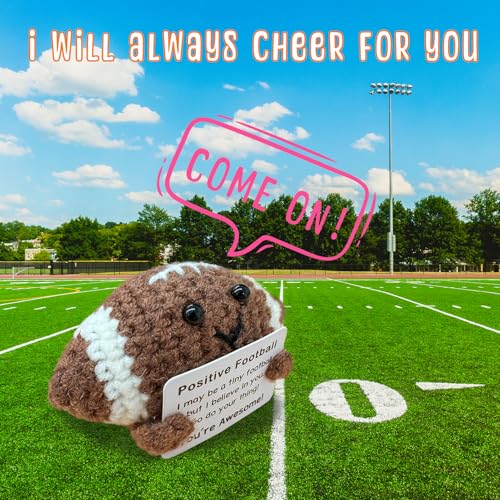 Funny Crochet Mini Football Gift for Football Lovers,Birthday Gifts for Men Women Footballs Players Emotional Support Crochet - Image 3