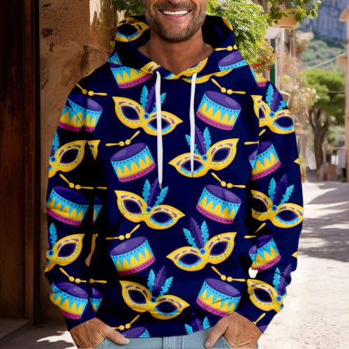 Sudaderas de hombre para vacaciones lilas con capucha estilo oversize 2