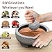 Large Mortar and Pestle - 4 Cup Unpolished Granite Bowl Molcajete Mexican Mortar Handmade Stone Grinder for Guacamole Pastes Pestos in Family Day, Mortar and Pestle, Gray, 8 Inches