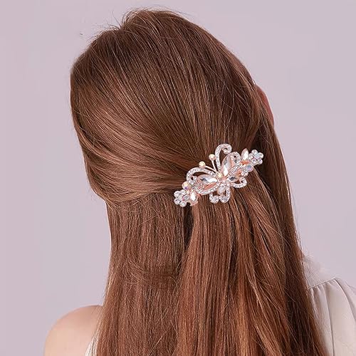 4 piezas pinzas para el cabello diseño mariposa miniatura 4