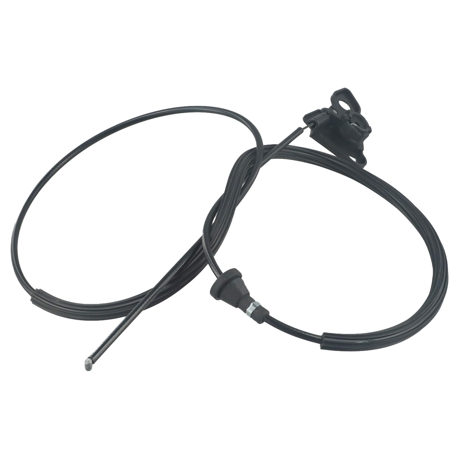 Lecreatekit Cable de liberación de capó para BMW E36 318i 325i 328i para m3 1992-1999, pieza de repuesto OEM 51231960853, cable de pestillo de capó de motor ABS negro