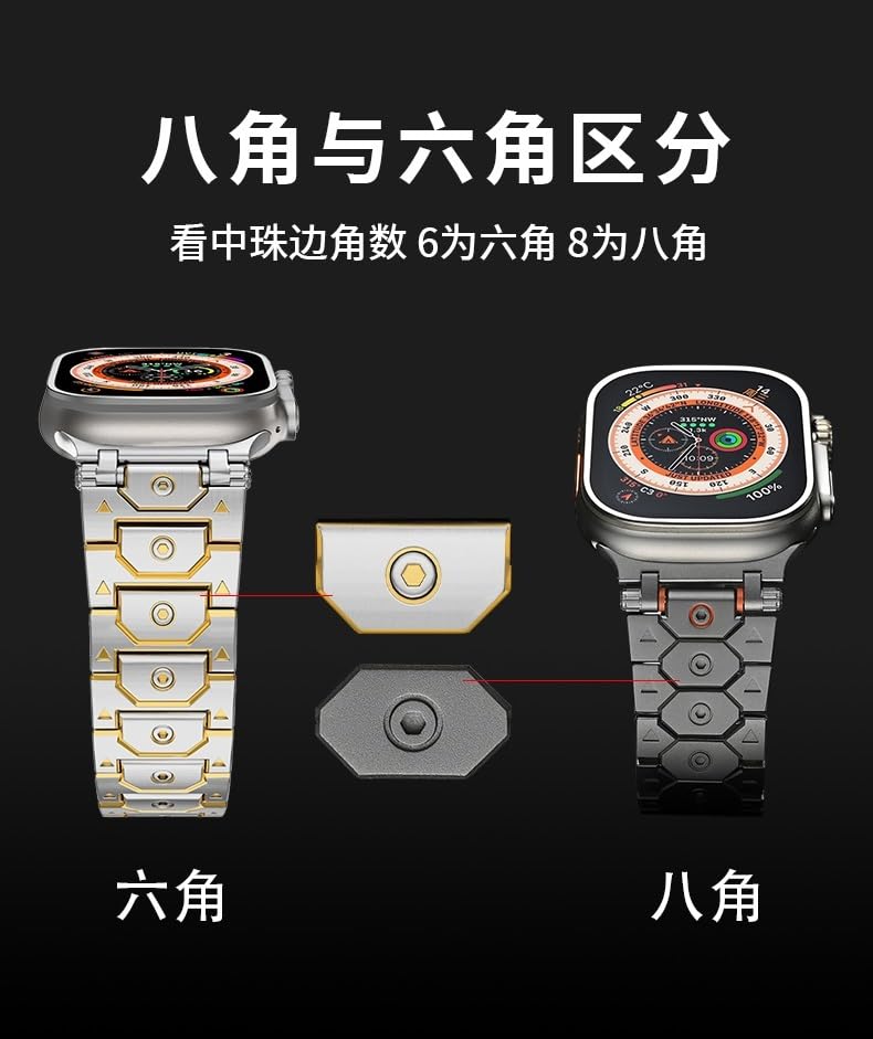 Bracelet Apple Watch à connecteur métallique robuste et fiable - 6