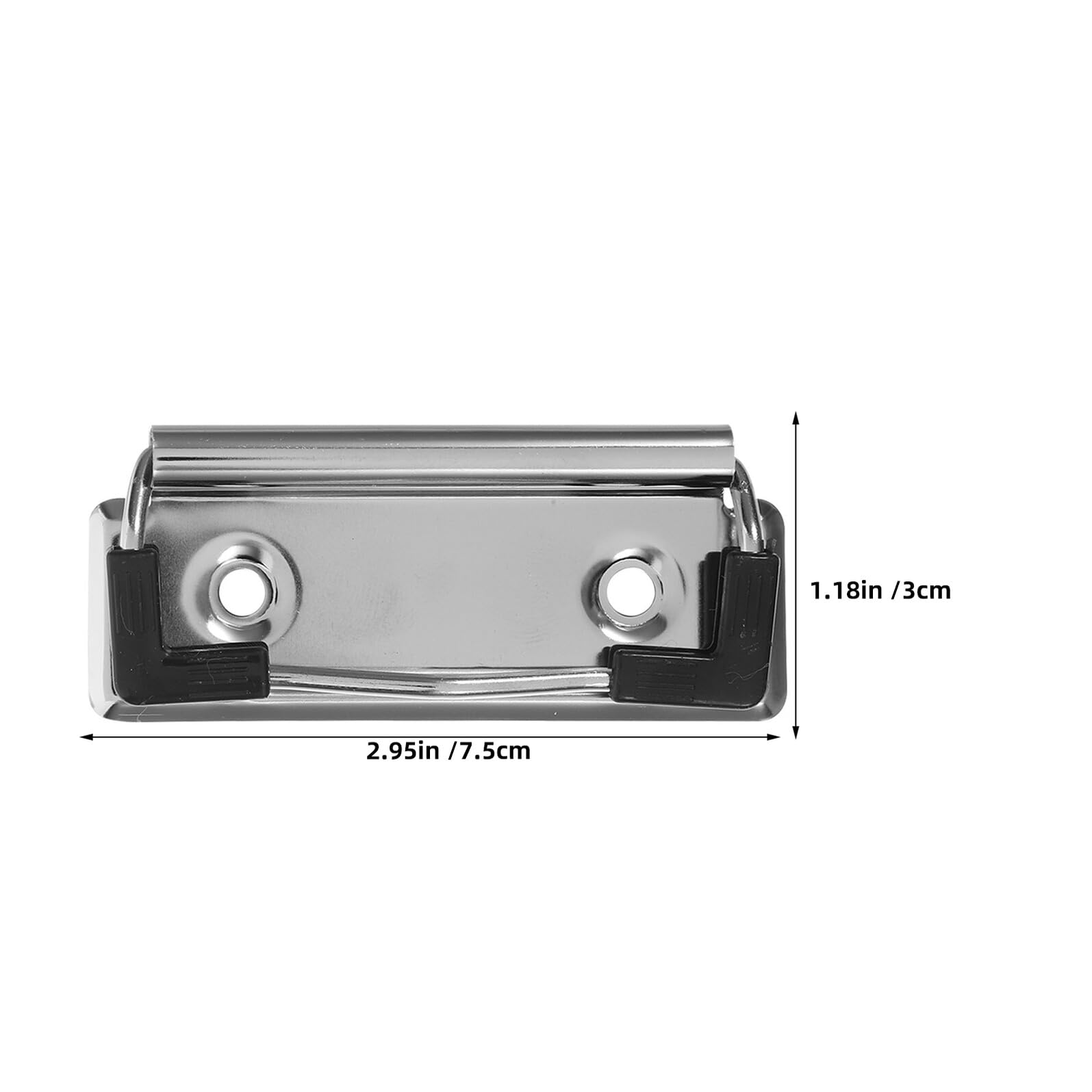 NOLITOY 30 Piezas Clips Metálicos para Carpeta Unidades Pinzas Resistentes con Patas Antideslizantes Clips para Tablero y Documentos Montaje para Oficina Escuela y Hogar