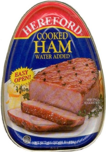 Hereford Cooked Ham, 16 oz can