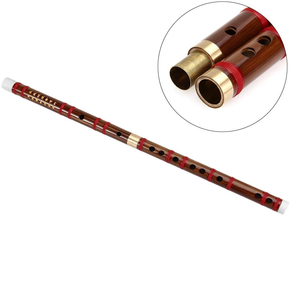 Flauta, Instrumento Musical Chino Profesional, Flauta de bambú Dizi Hecha a Mano Tradicional en Tono de tecla E para Regalo de niños Principiantes