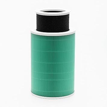 Purmed Xiaomi Smart Air Purifier 4 Compatible Replacement Filter Set – Antibacterial Green HEPA Filter + Replaceable Internal Carbon Filter | Double Filter Air Purifier Spare Parts