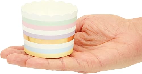 Miniatura 4 de Sparkle and Bash Moldes para cupcakes Papel pastel, 2.2 pulgadas, 50 unidades Tazas de papel decorativas para hornear cumpleaños, repostería en