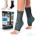 PowerLix Ankle Brace Compression Support Sleeve (Pair) for Injury Recovery, Joint Pain and More. Plantar Fasciitis Foot Socks with Arch Support, Eases Swelling, Heel Spurs, Achilles Tendon