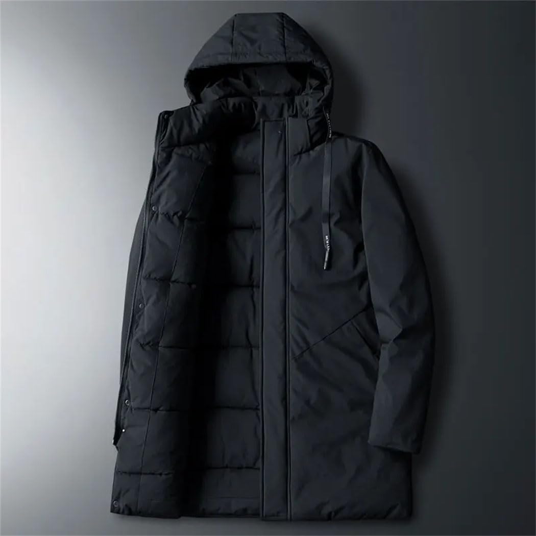 Haitpant Thick Down Parka Coat Oversize Warm Winter Men's Black Blue Red Padded Jacket