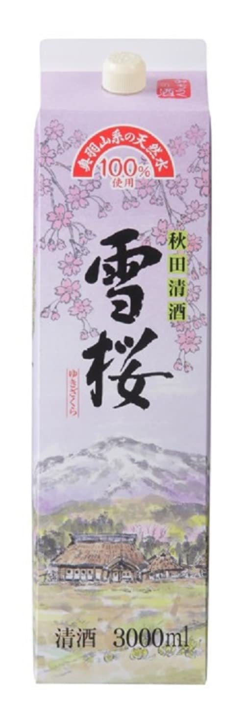 秋田県醗酵 雪桜 パック [ 日本酒 秋田県 3000ml ]