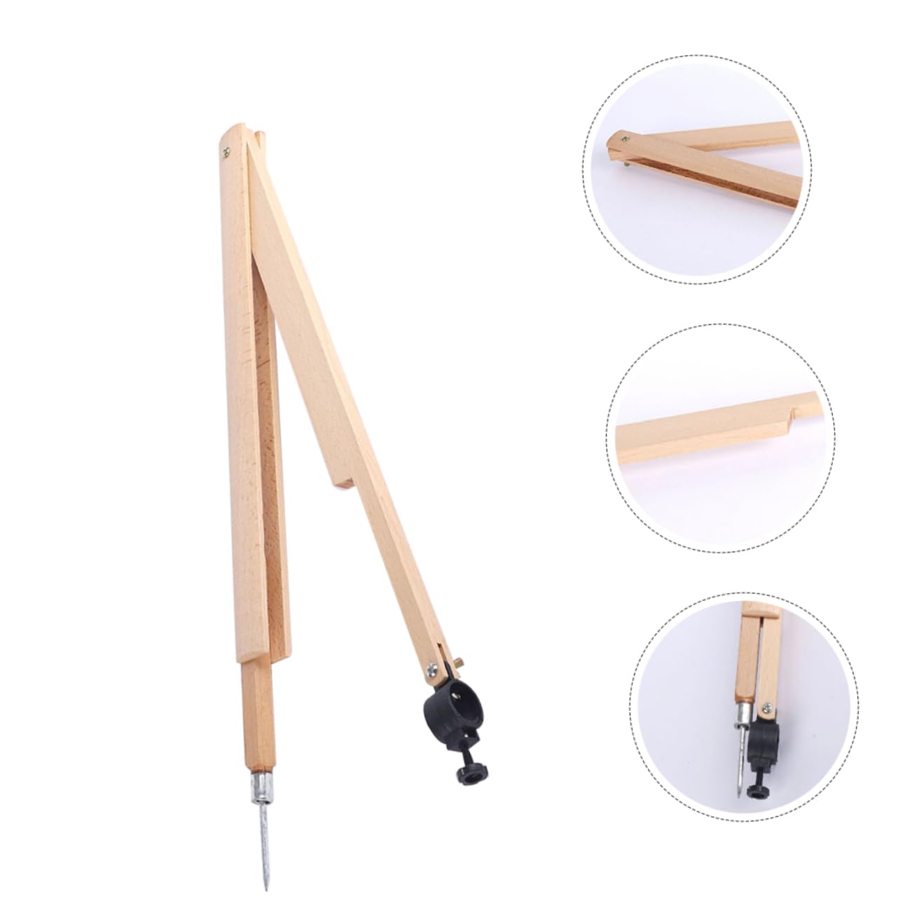 NUOBESTY 5 Piezas De Brújula De Madera Herramienta De Enseñanza De Matemáticas Brújula De Enseñanza De Matemáticas Herramienta De Enseñanza Para Profesores Brújula De Pizarra Para